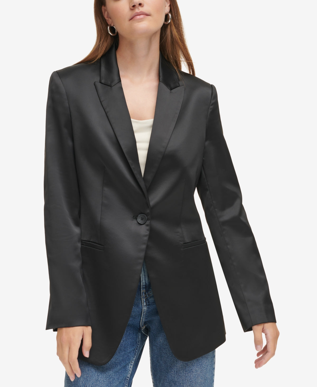 Calvin Klein Size M Black Blazer