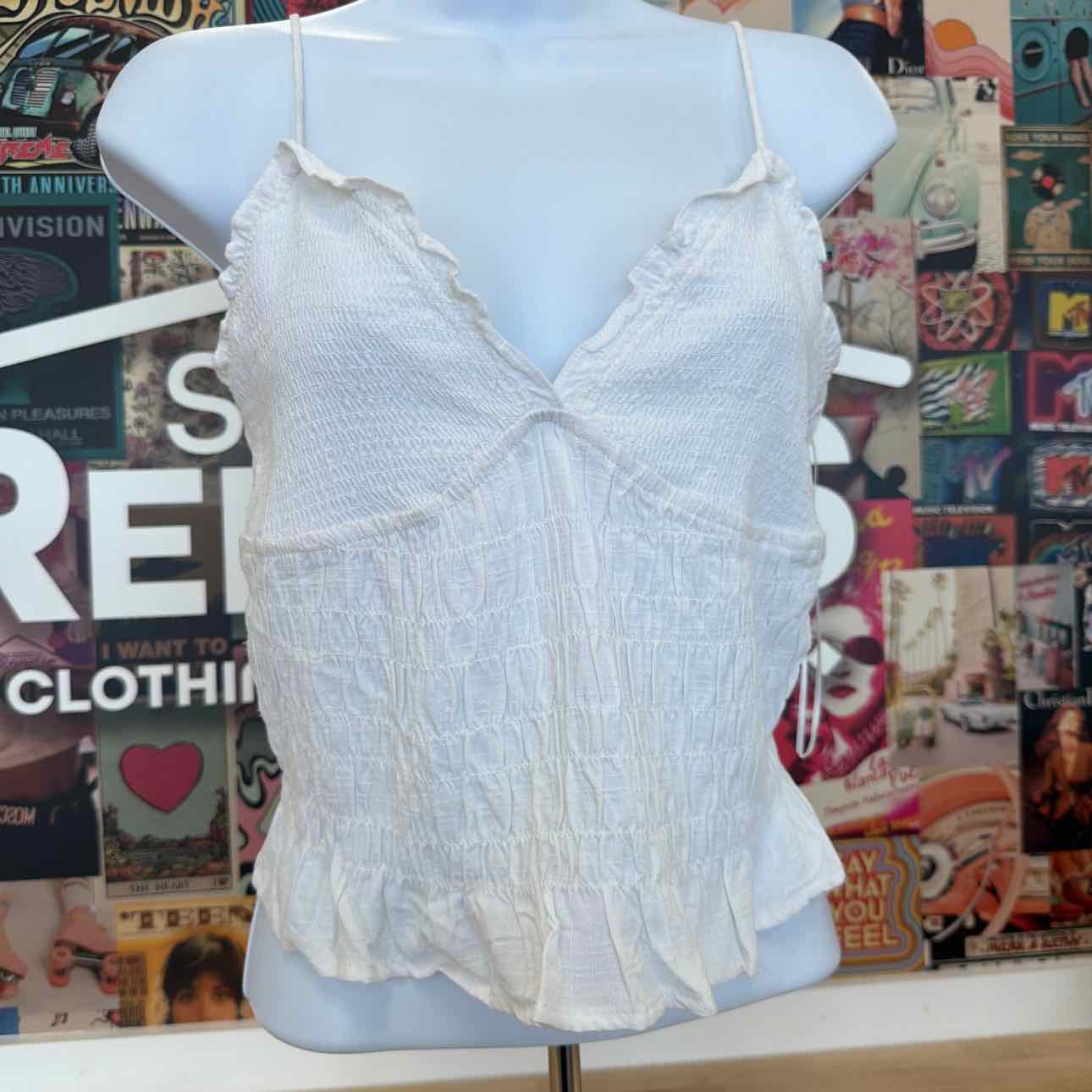 Self E Size XL Smocked Tank Top