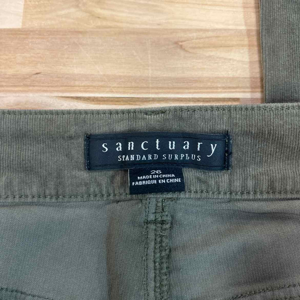 Santuary Size 26 Beige Corduroy Pants