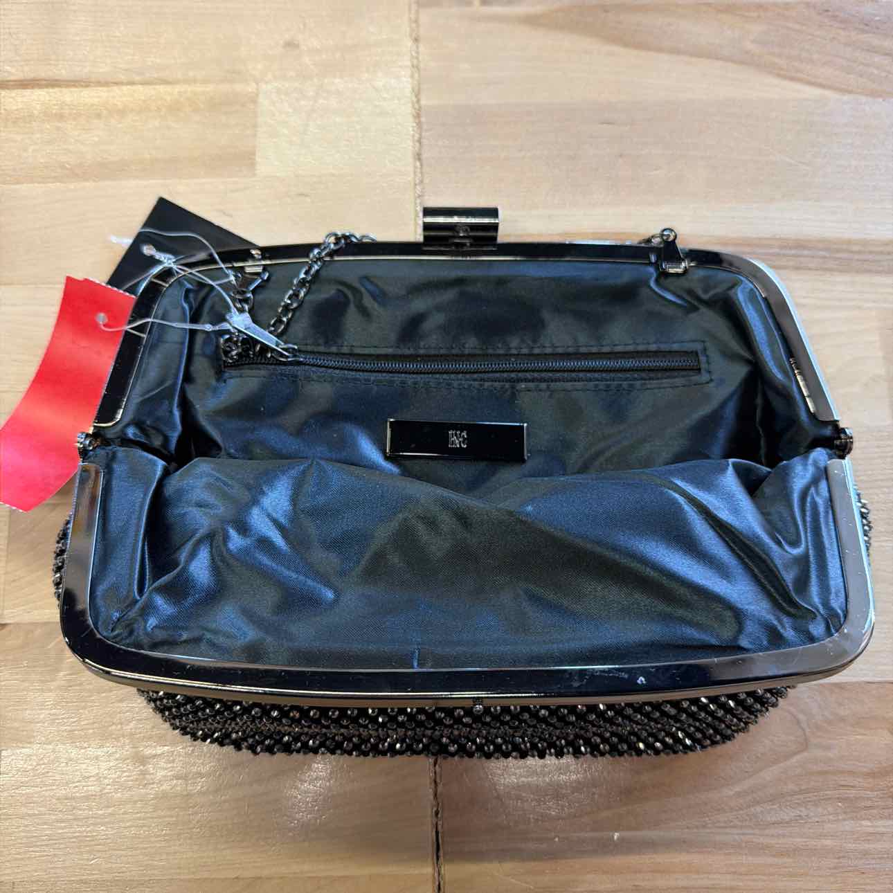 INC Patsy Diamond Mesh Frame Clutch