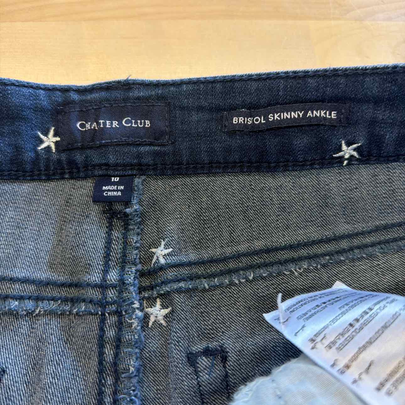 Charter Club Size 10 Blue Denim Preloved Jeans