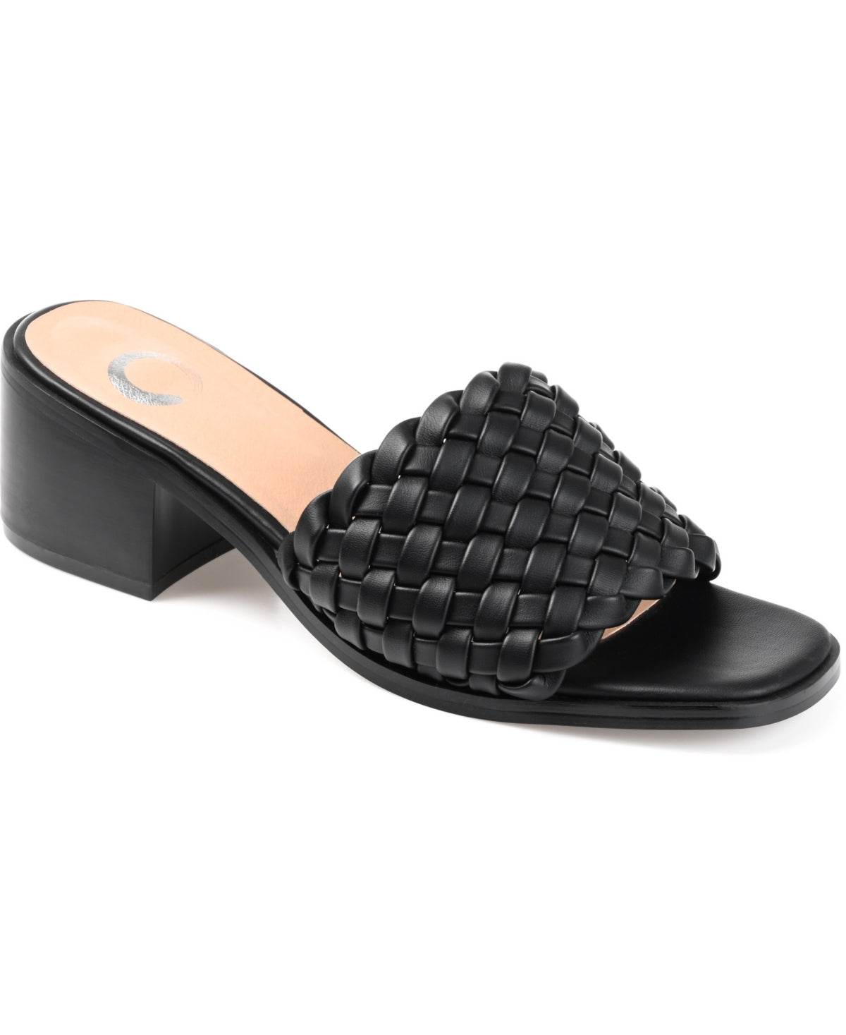 Journee Shoe Size 6 Black Fylicia Slide Sandals NWT