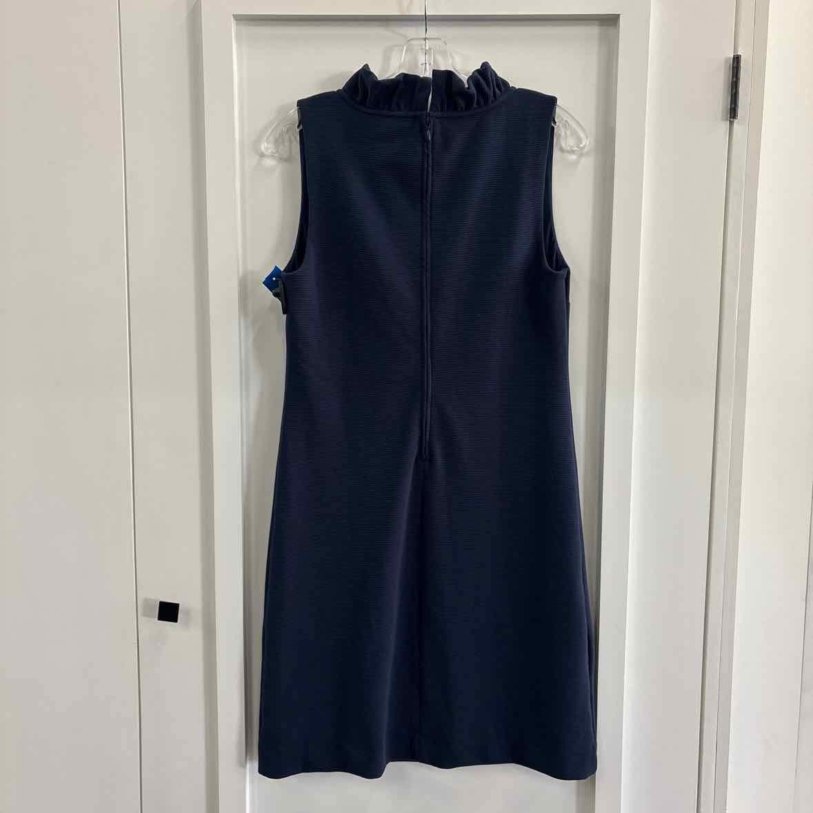 Lilly Pulitzer Size M  Tisbury Ruffled Sheath Dress, Navy Blue