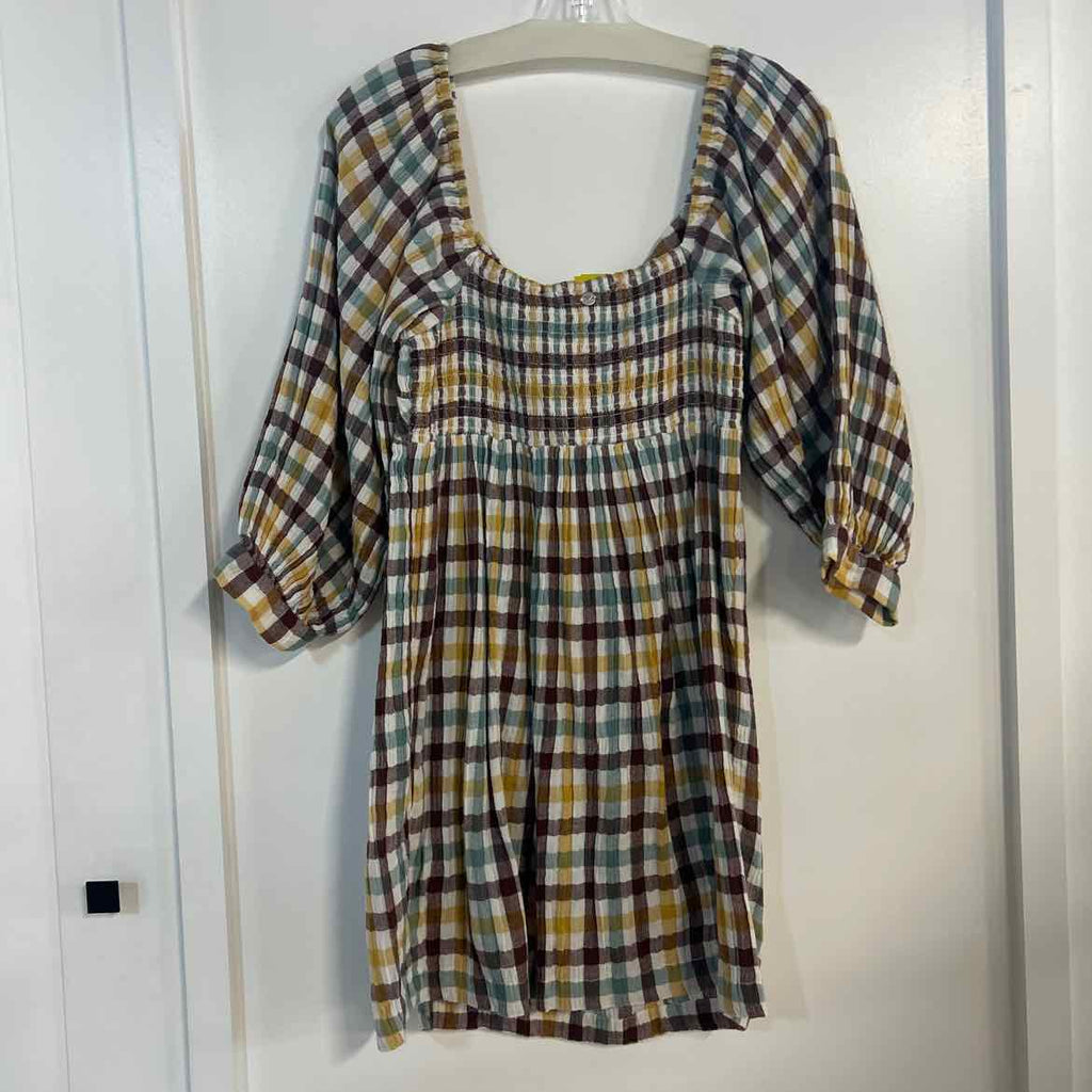 Roxy Size M Brown blue beige New Dress