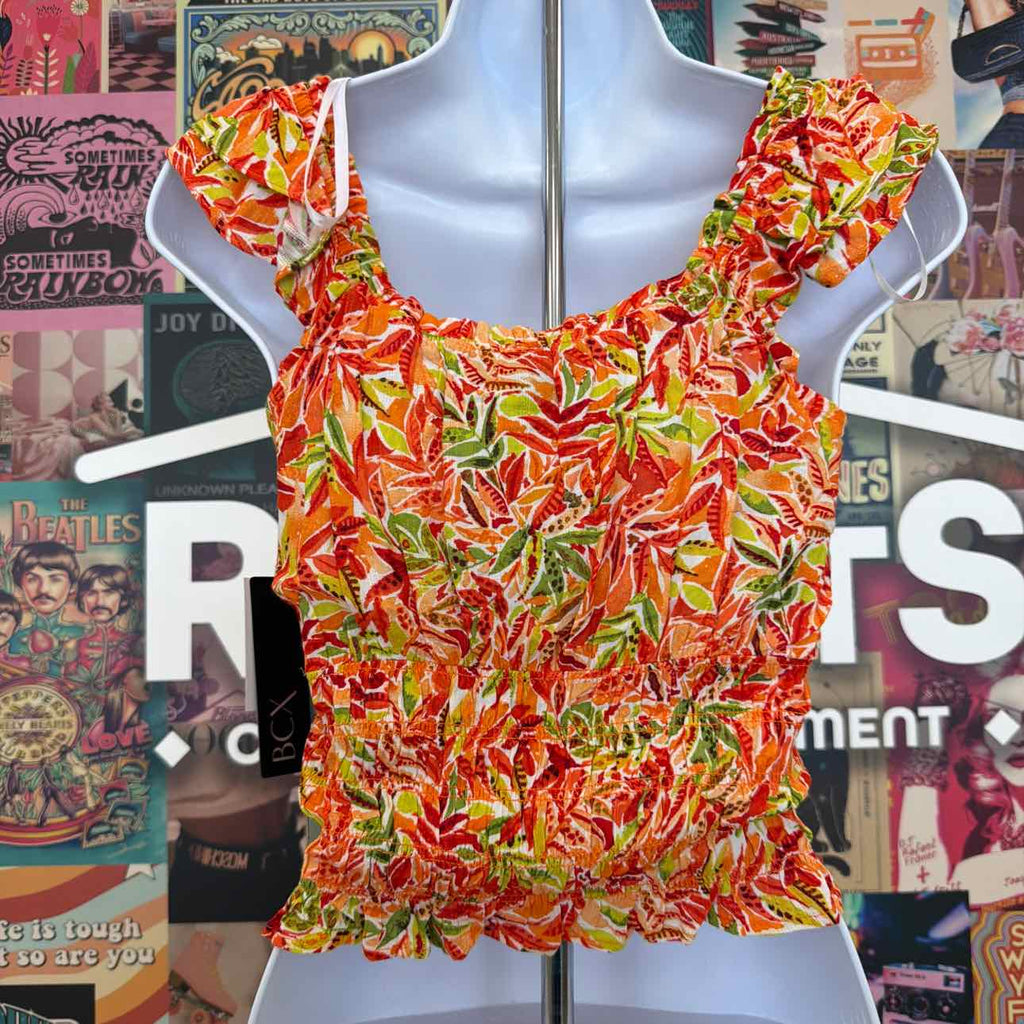 BCX Size XS Printed Sleeveless Top