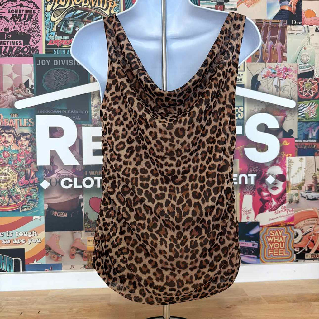 Anne Klein Size S Printed Drape Tank