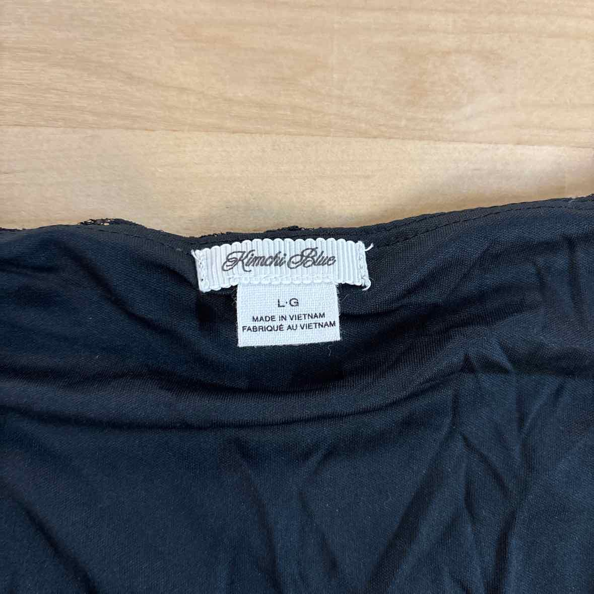 Kimchi Blue Size L Black Lace Preloved Tank