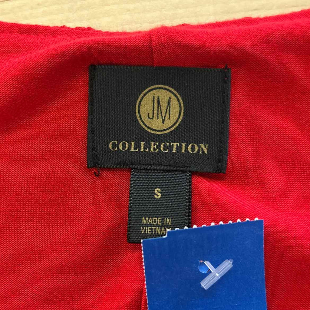 JM Collection Size S Red Preloved Blouse LS