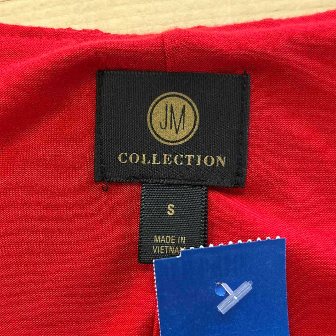 JM Collection Size S Red Preloved Blouse LS