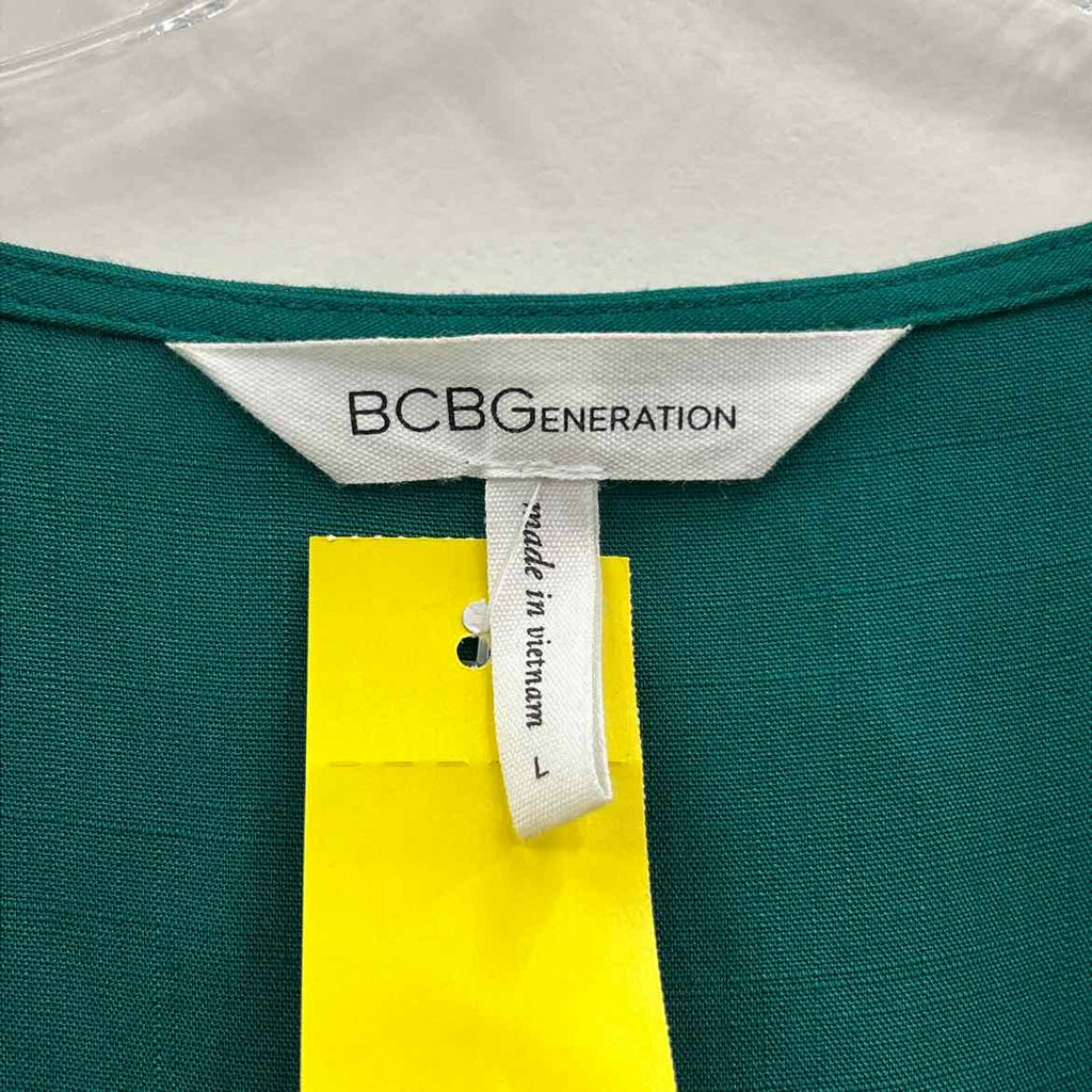 BCBG Size L Green Dress