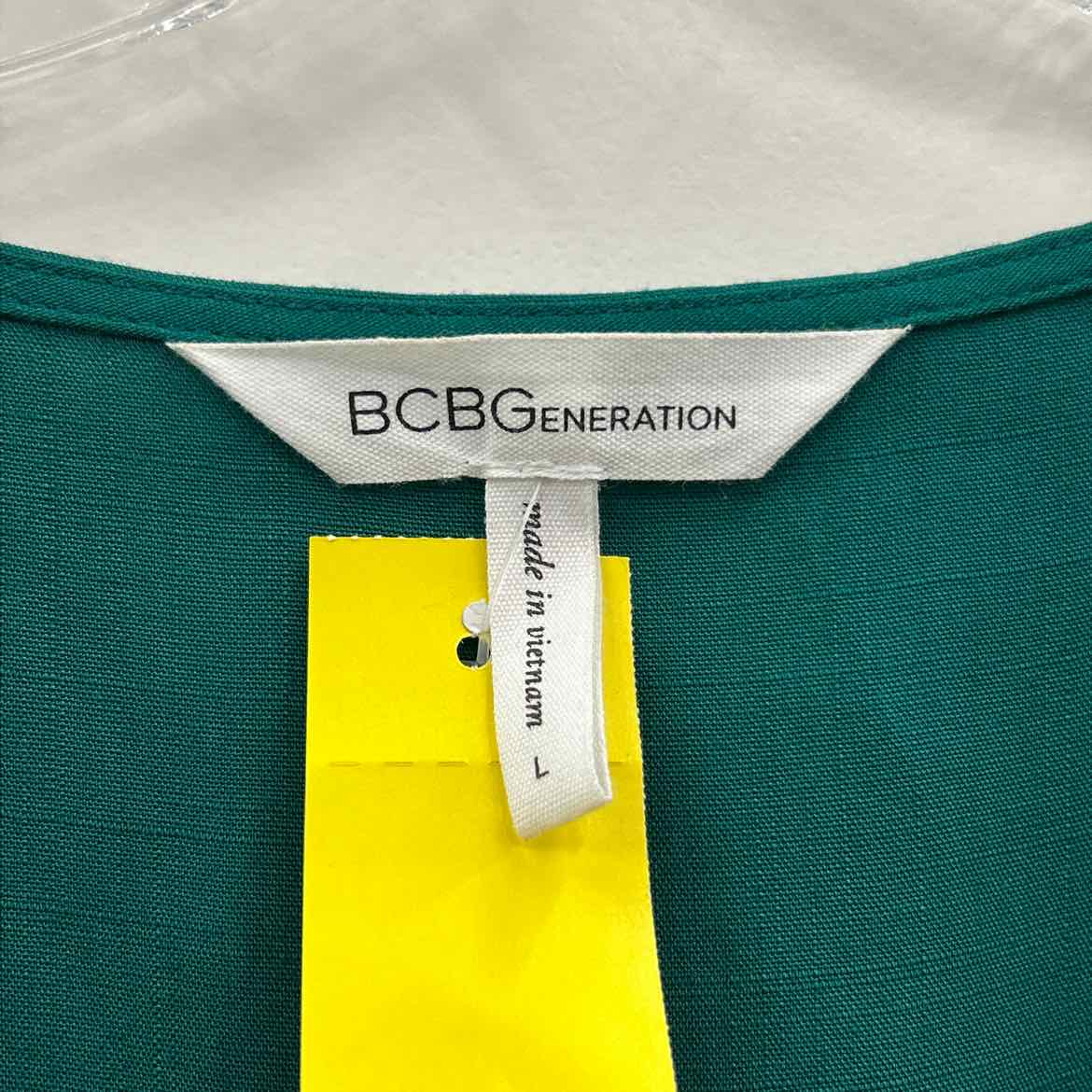 BCBG Size L Green Dress