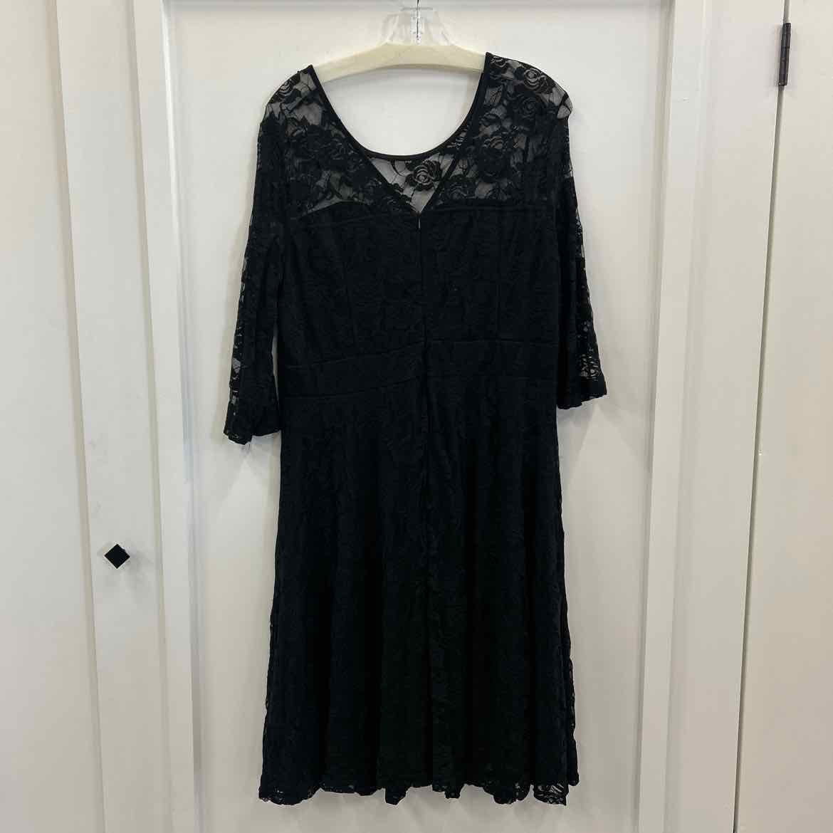 Jasambac Size XL Black Lace Preloved Dress