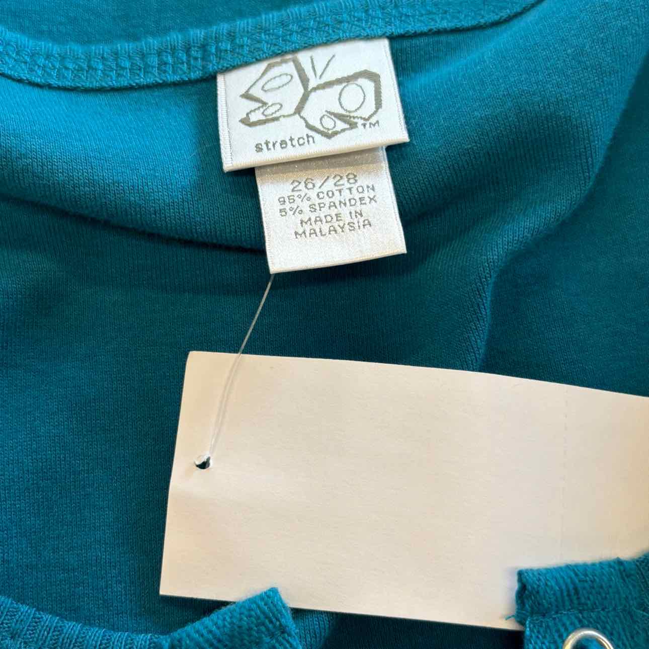 Stretch Size 26/28 Blue Shirt