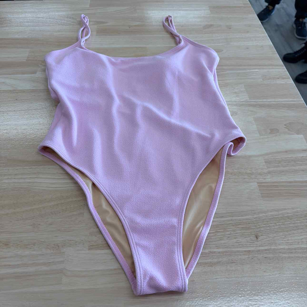 Cotton on Women's Thin-Strap Scoop-Back Cheeky One-Piece Swimsuit - Pirouette Cr