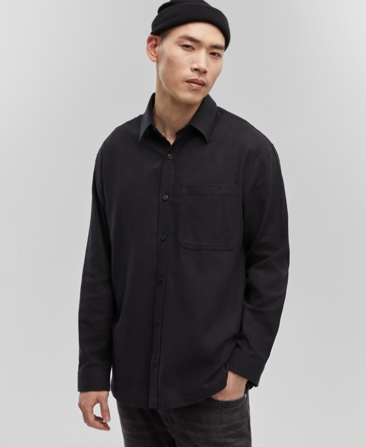 Mode of One Men's Relaxed-Fit Flannel Shirt