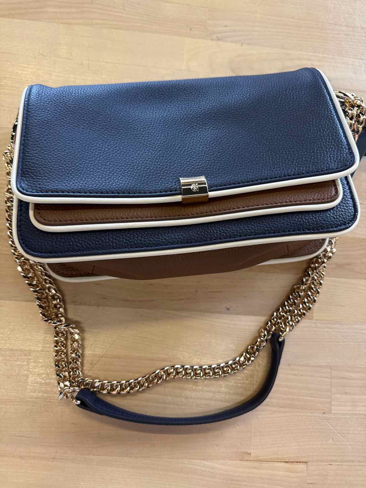 Cole Haan Women's Daniella Chain Shoulder Bag - Medium Blue