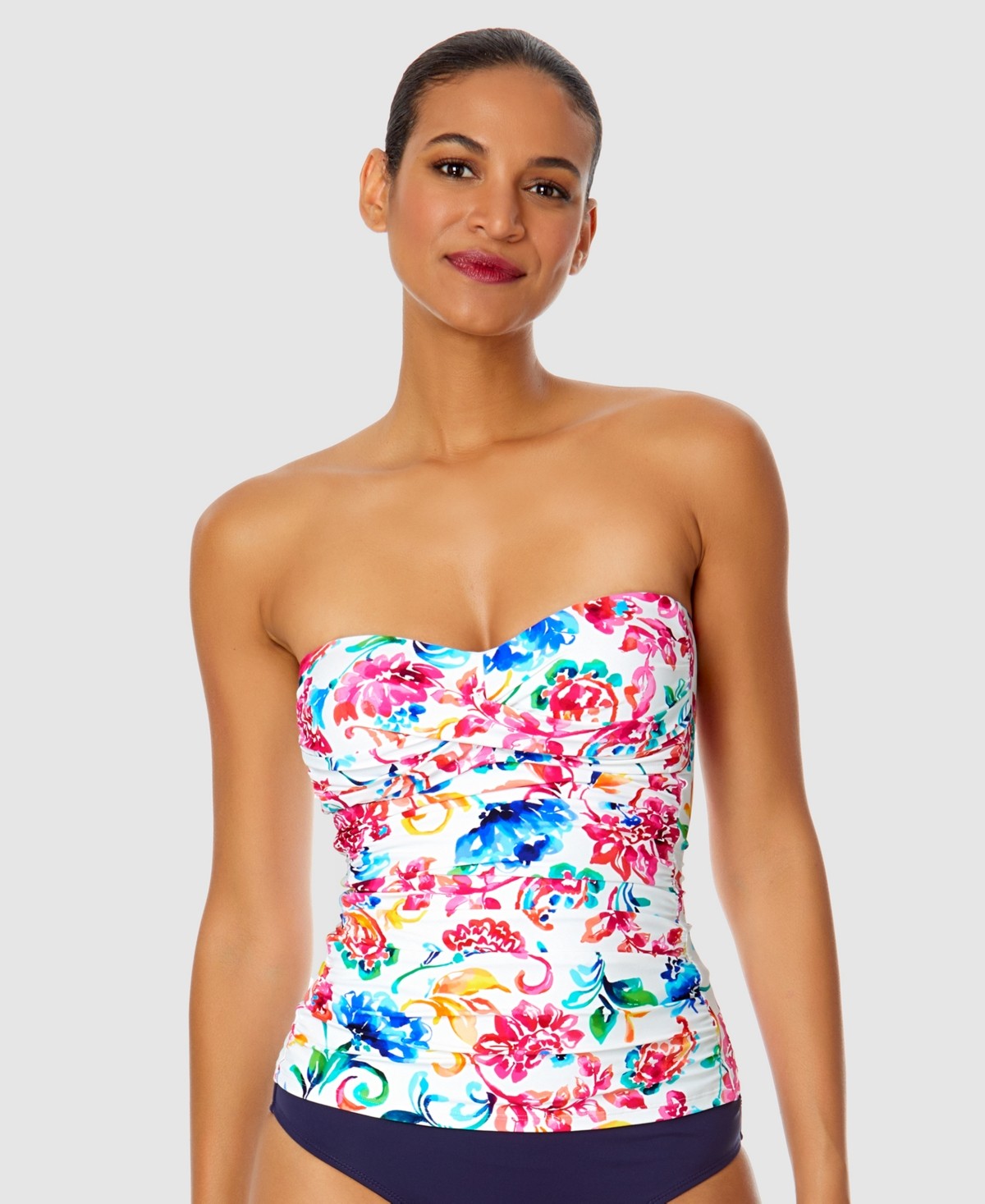 Anne Cole Size L Multi-Color New Swimsuit Bottom/Top