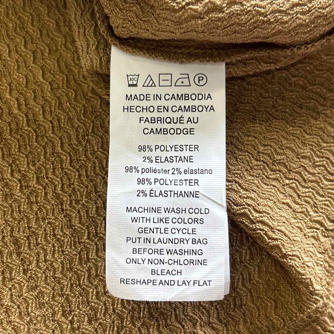 Michael Kors Size XS Gold Preloved Blouse SS