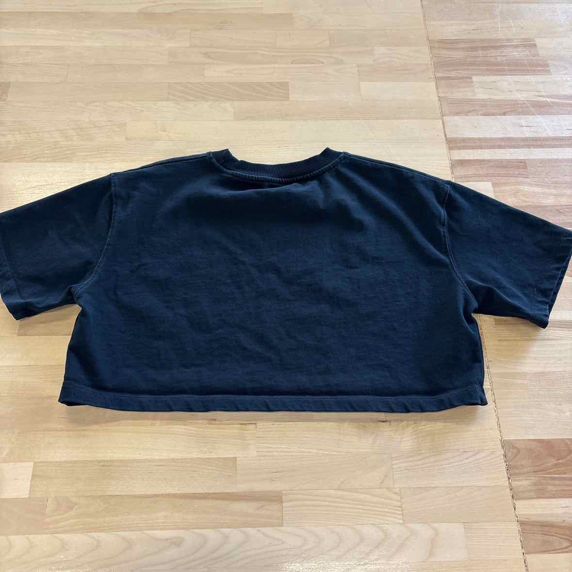 zara Size S Black Crop Top