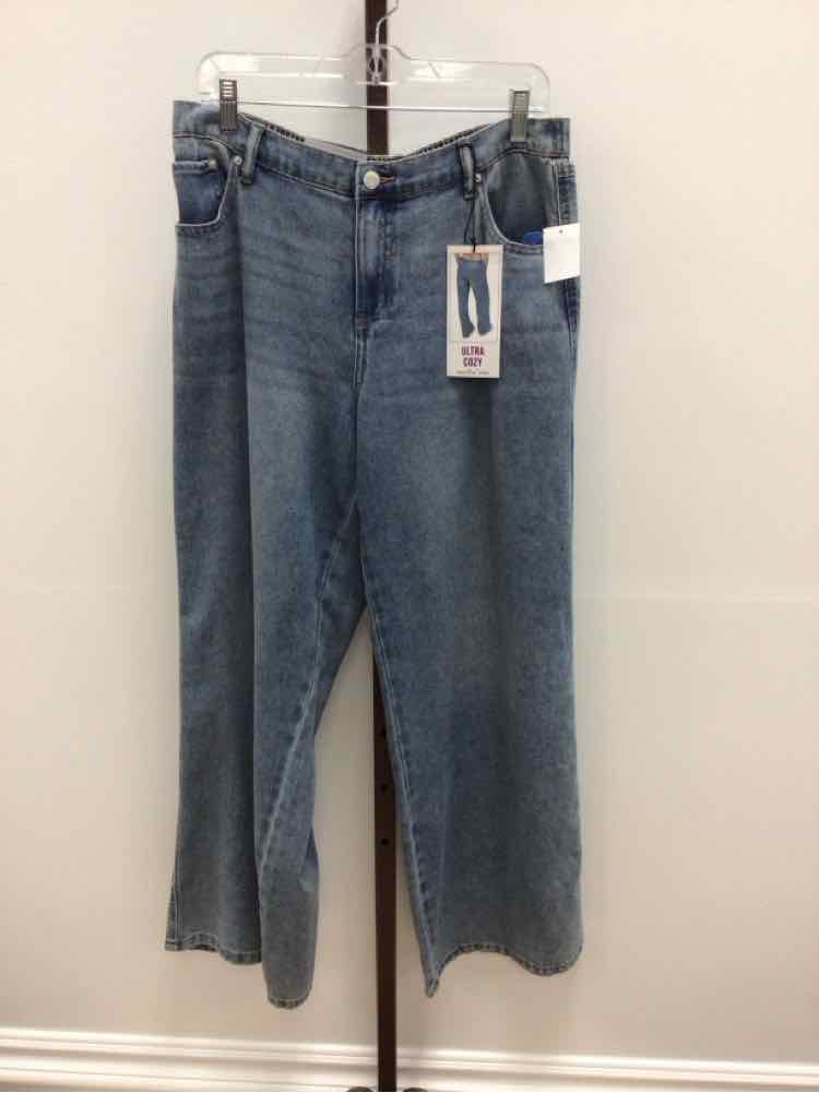 Vanilla Star Size L Mid Rise Wide Leg Jeans