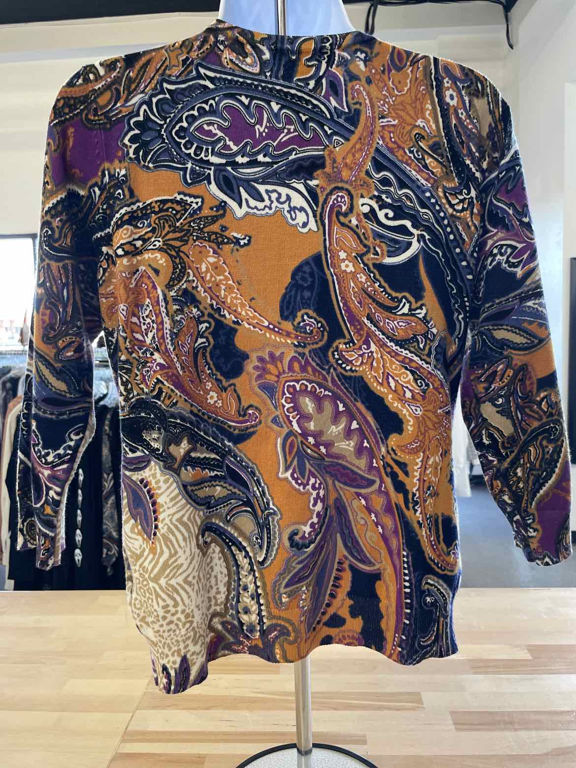 Joseph A. Size S Multi-Color Cardigan