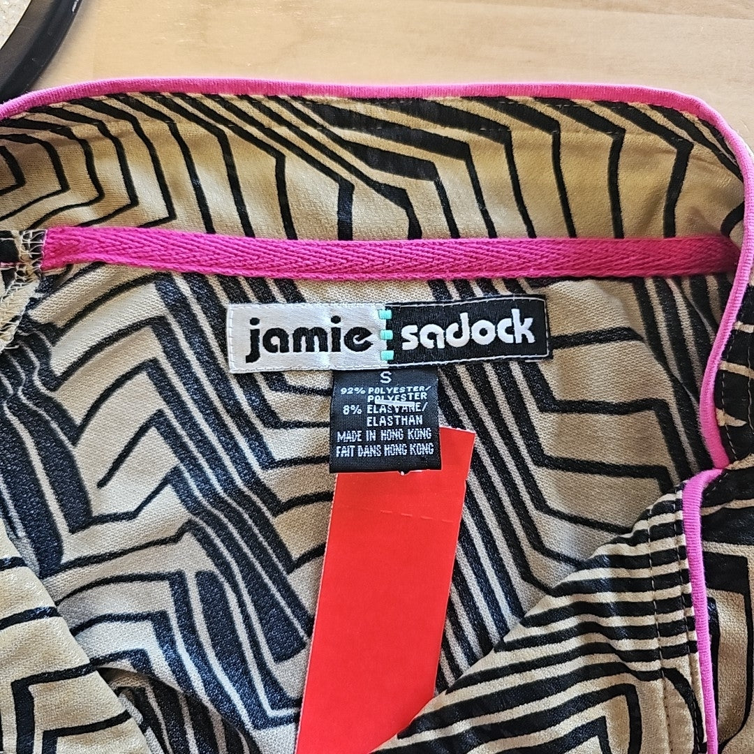 Jamie Sadock Size S Brown & Black Used Blouse