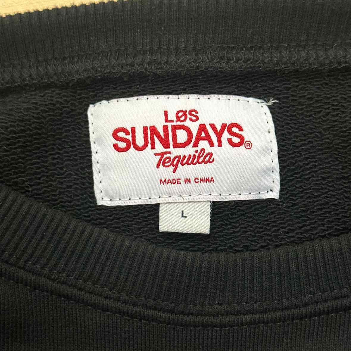 Los Sundays Tequila Size L Black MENS Sweatshirt