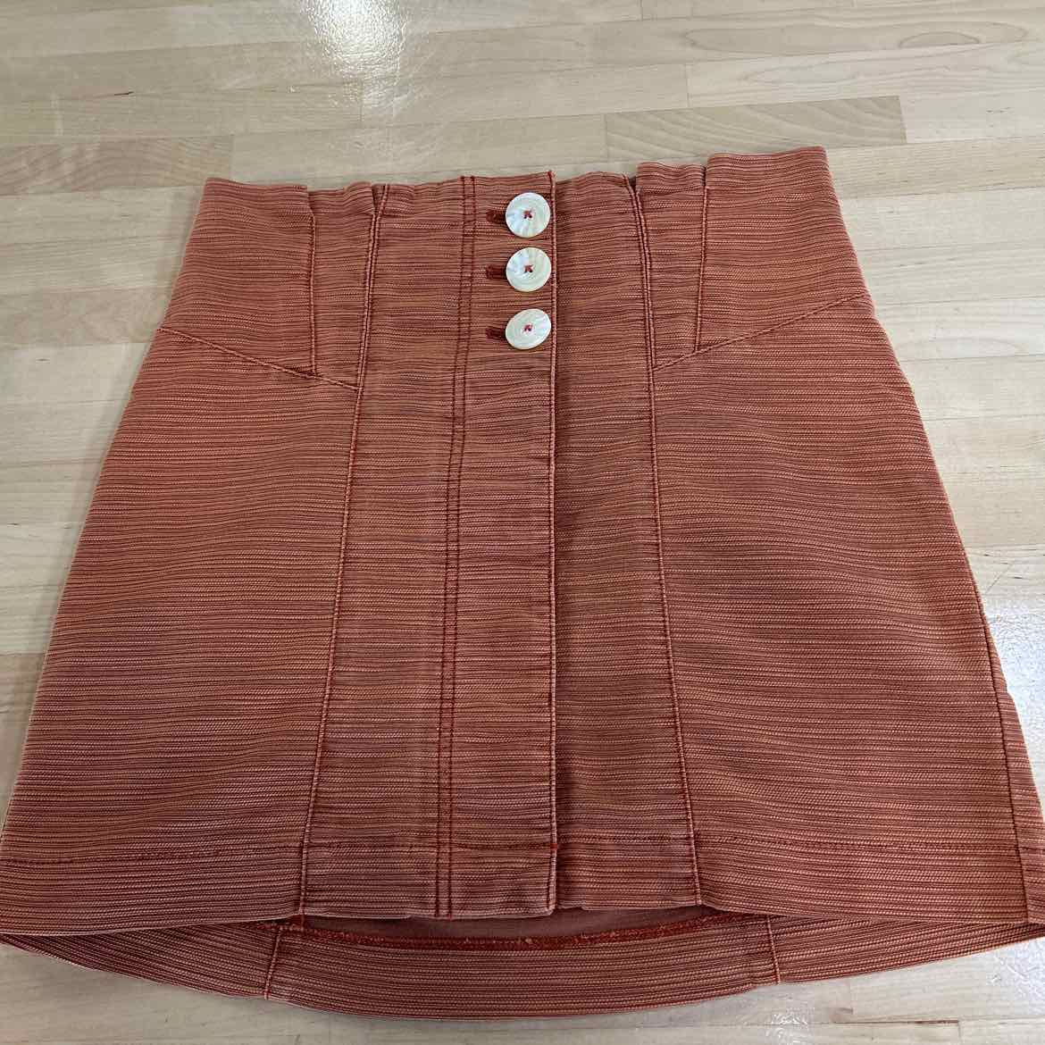 Free People Size 8 Orange Preloved Skirt