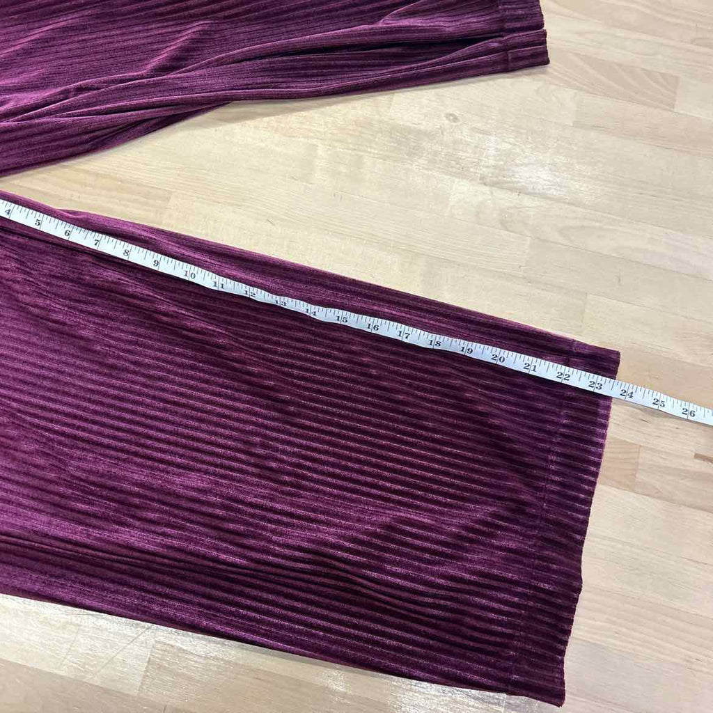 Rachel Size S Wine Velvet Corduroy Preloved Pants