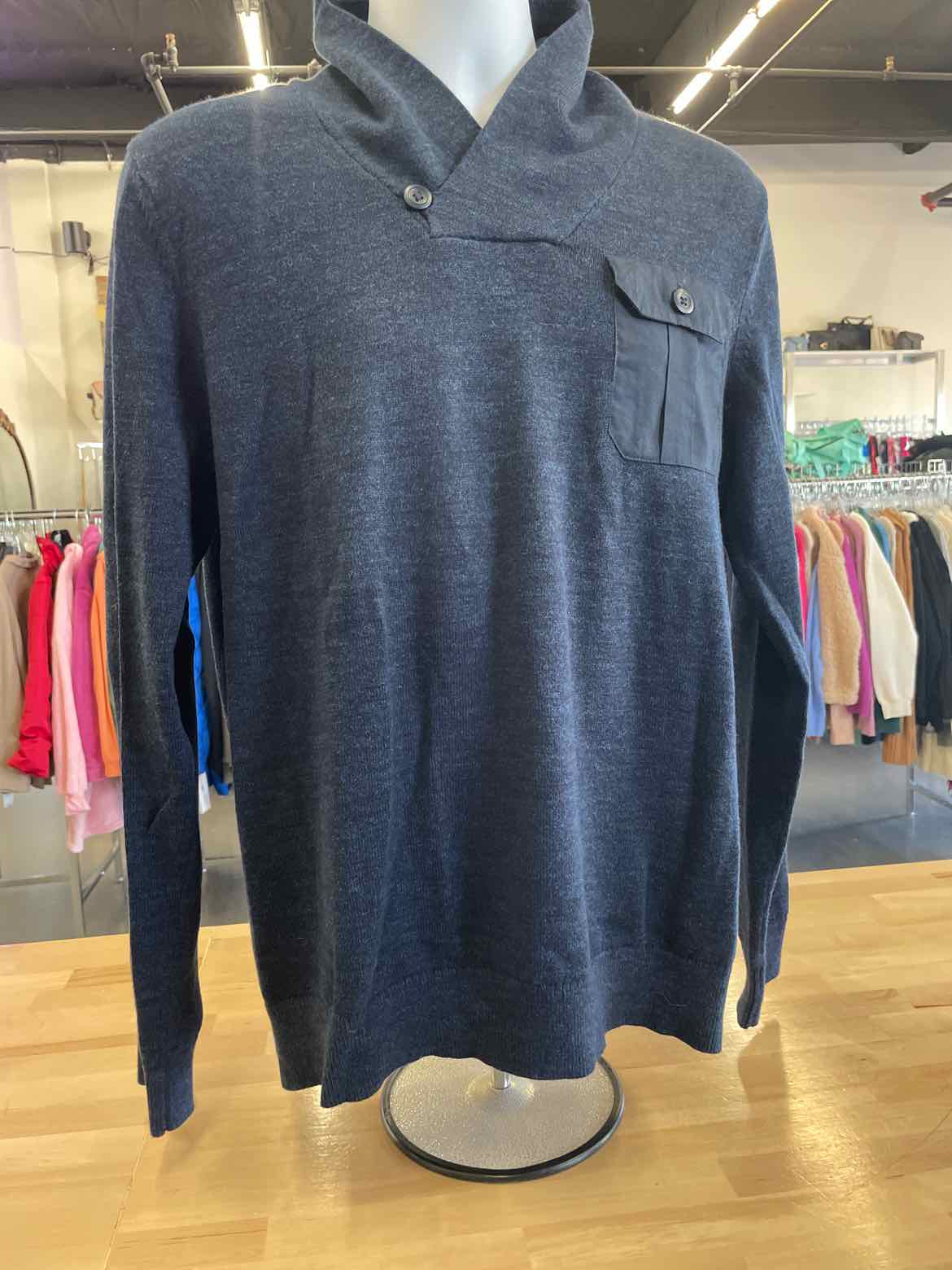 Express Size L Blue MENS Sweater