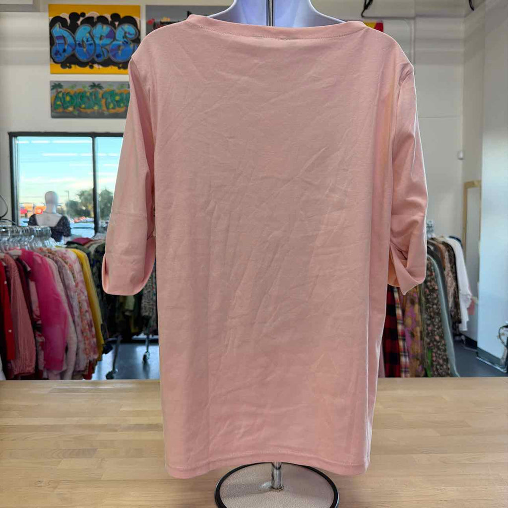 Lauren Ralph Lauren Plus Size Cotton-Blend Boatneck Top