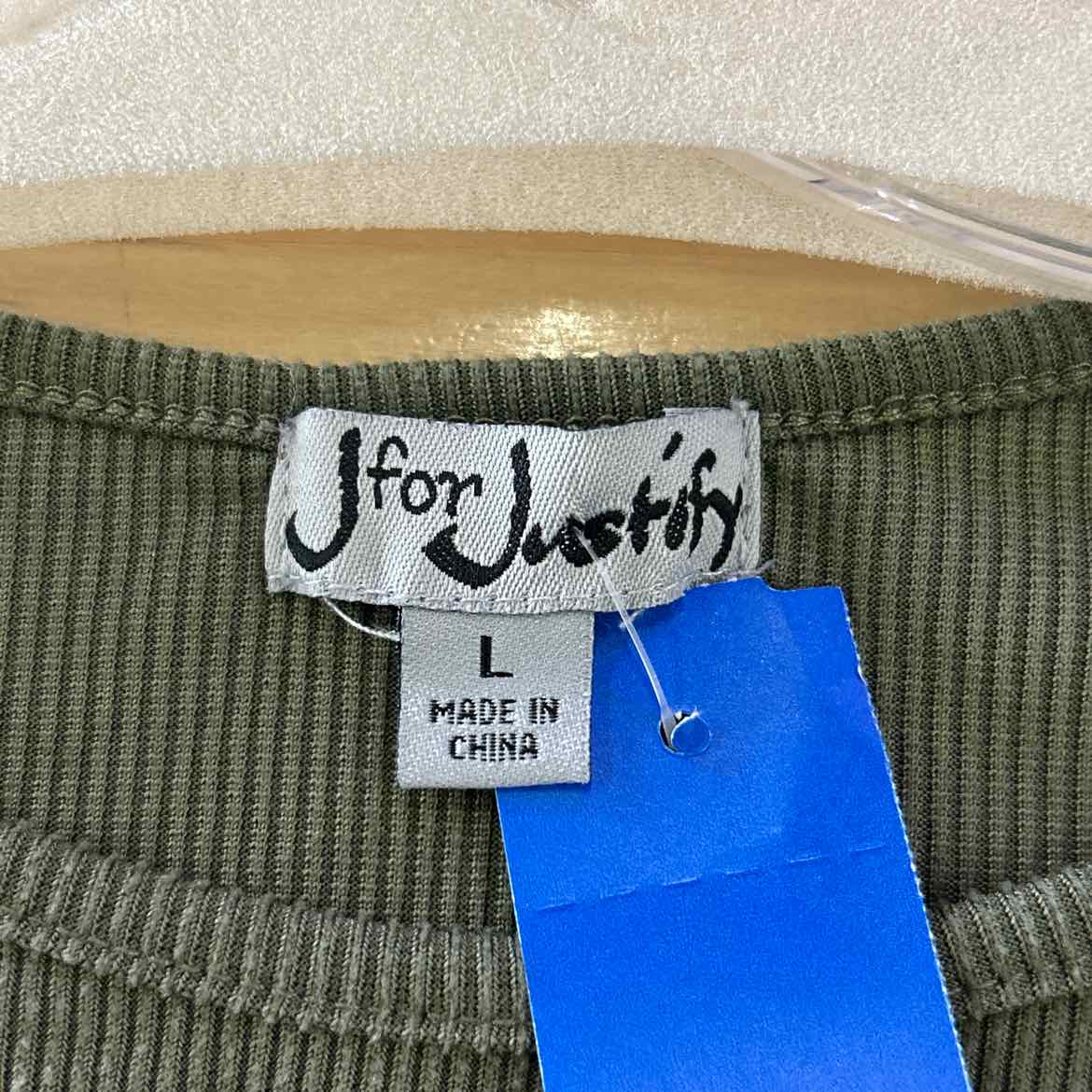 J For Justify Size L Green Preloved Dress