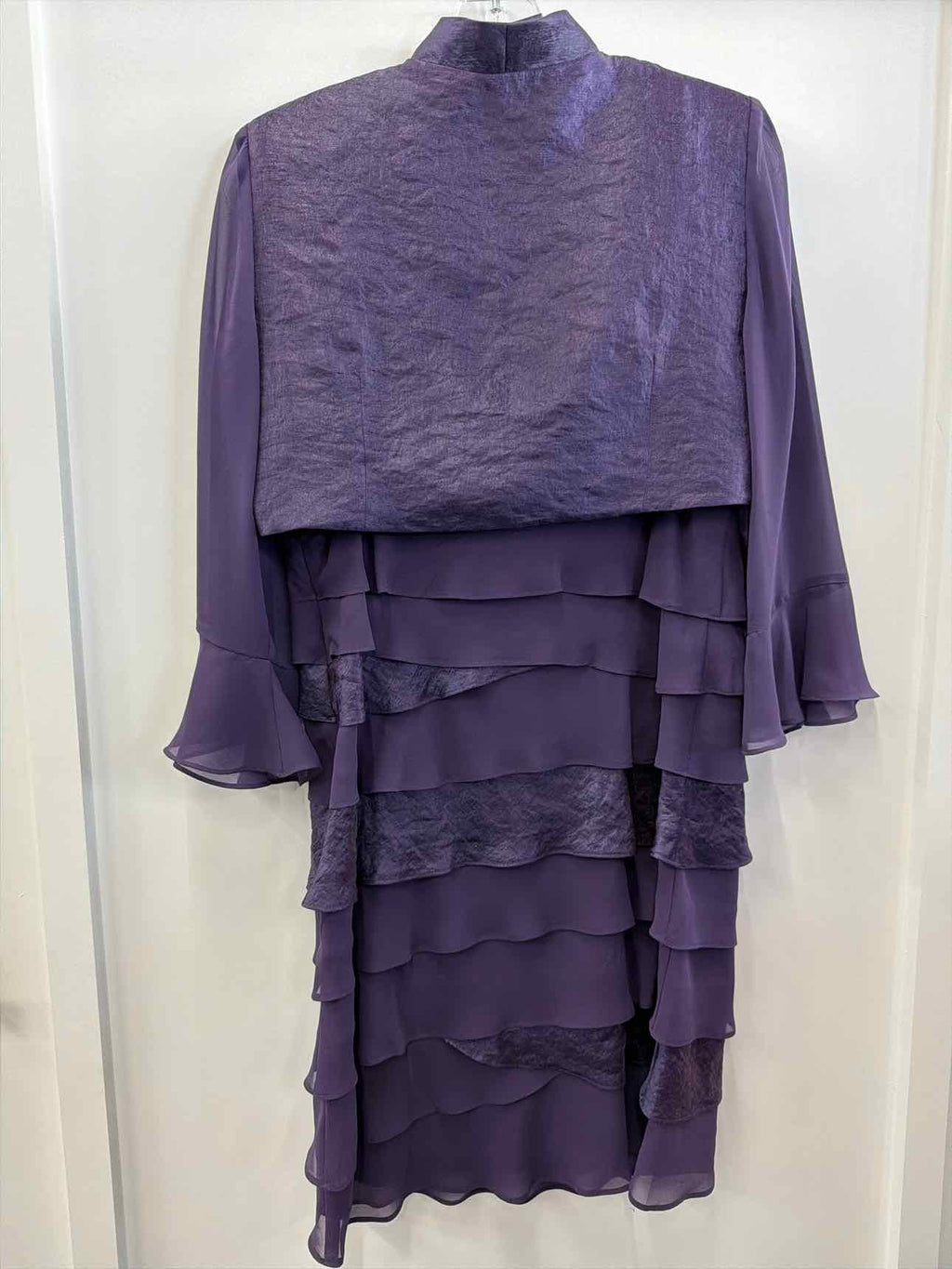 S.L. Fashions Size 10P Purple Dress