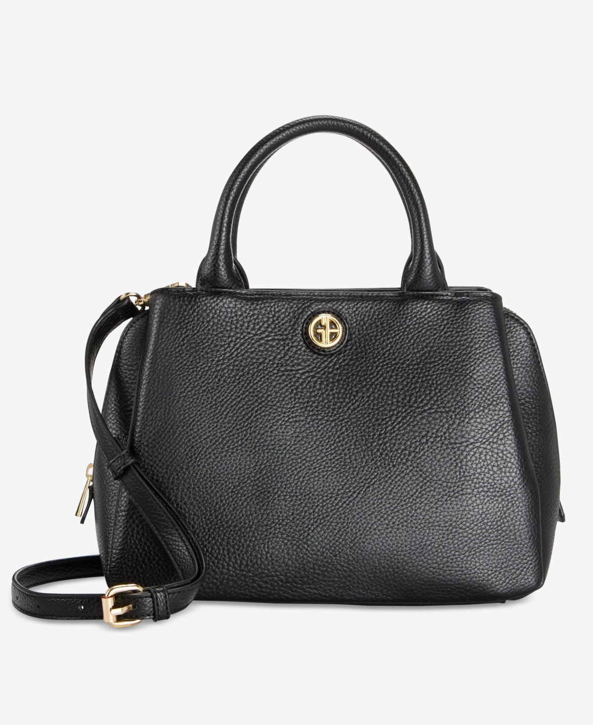 Giani Bernini Pebble Small Satchel Bag - Black