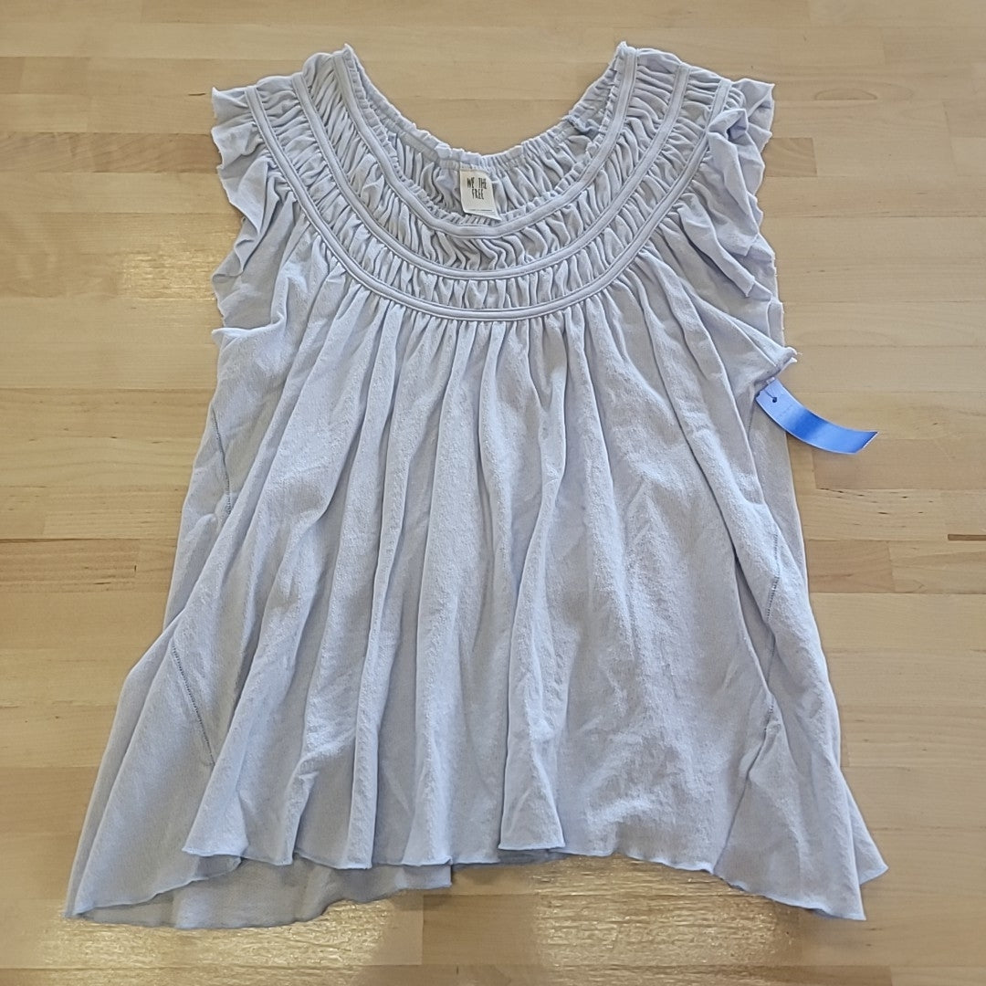 Free People Size S Blue Blouse