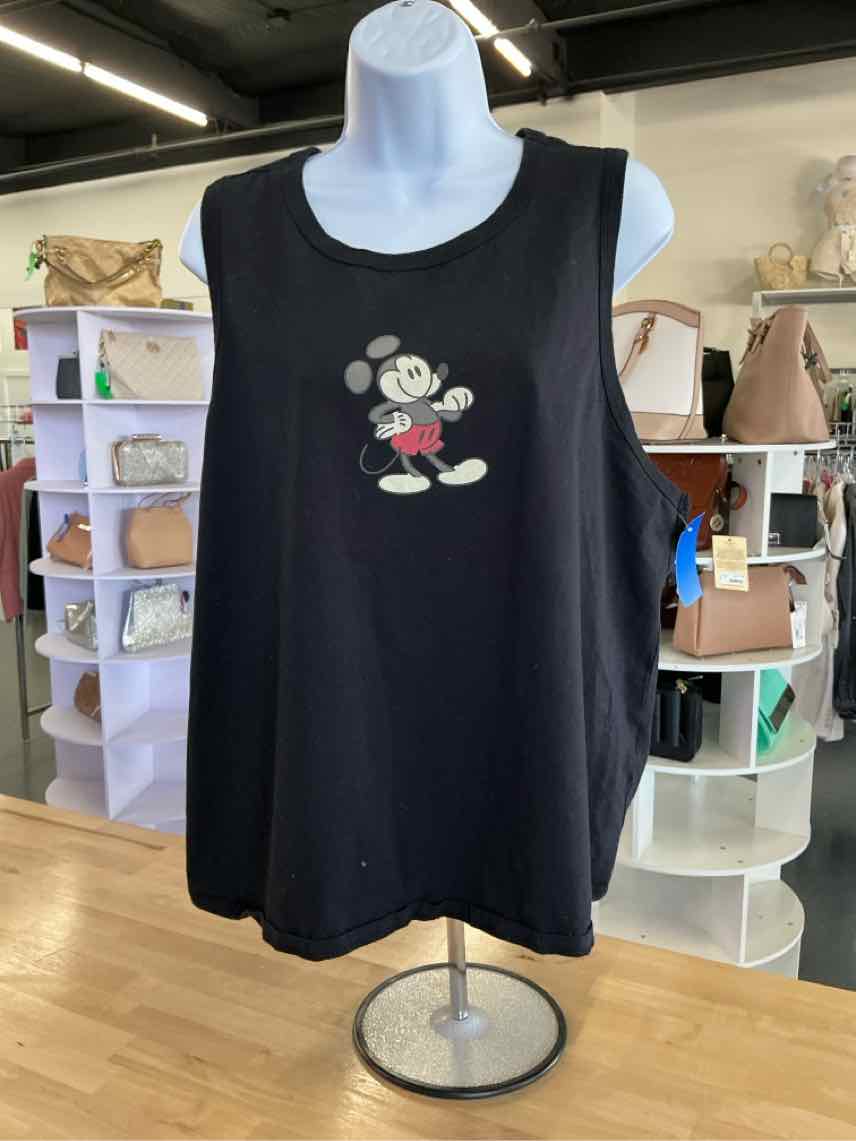 Disney Size 1X Black Preloved Tank