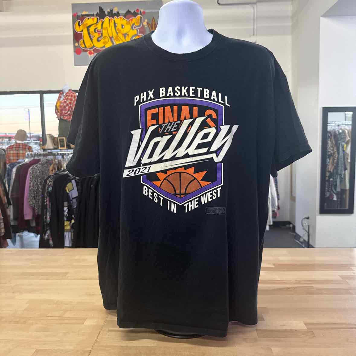 Port & Co. Size 2XL Black MENS T-shirt