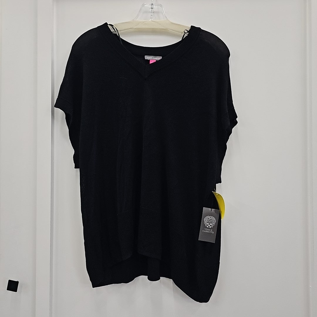 Vince Camuto Size L Black Sweater