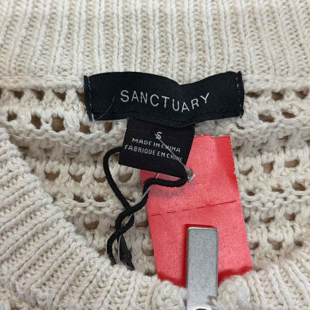 Sanctuary Size S Off White Knit New Sweater