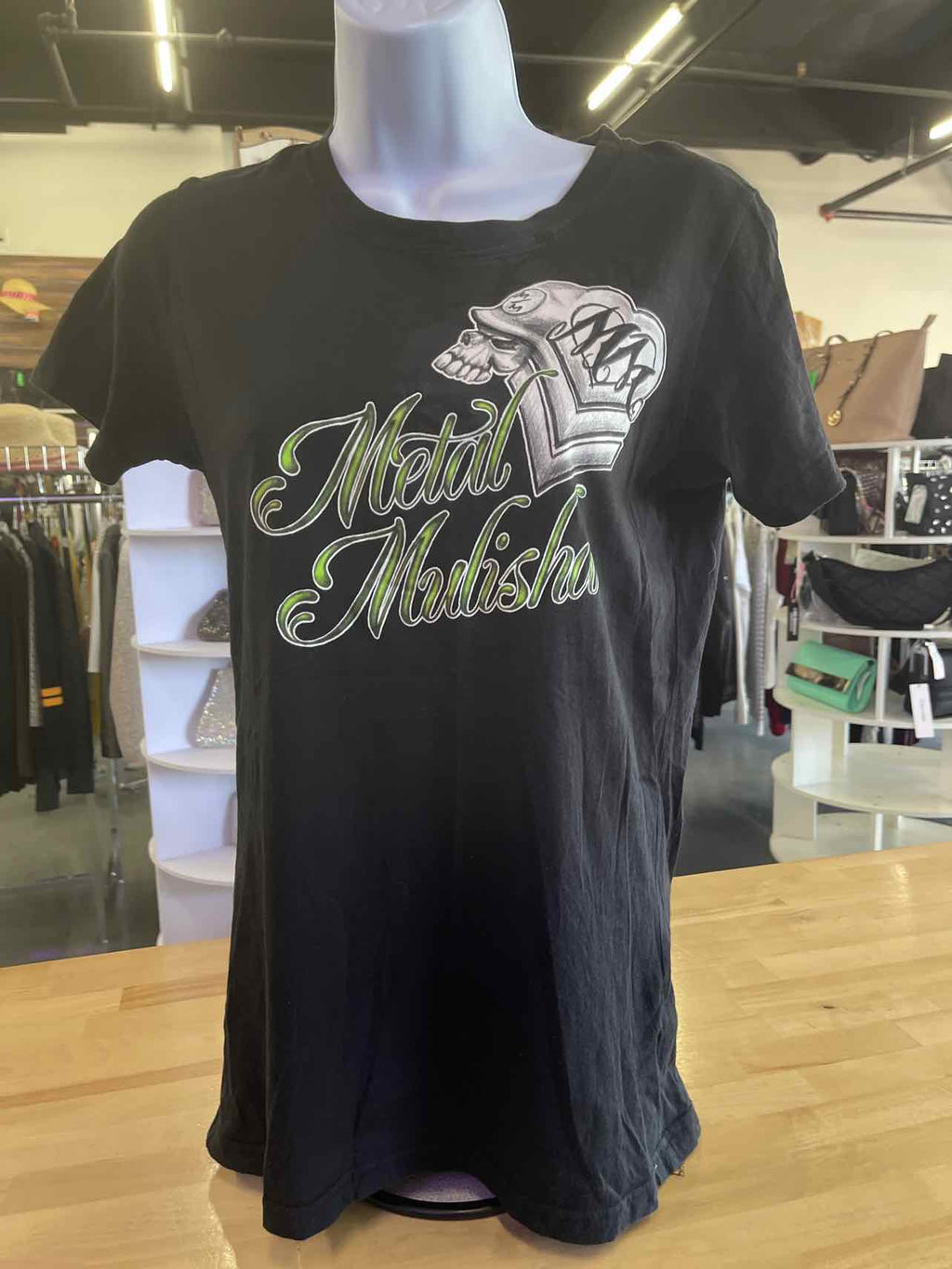 Metal Gallery Size S Black Preloved T-Shirt SS