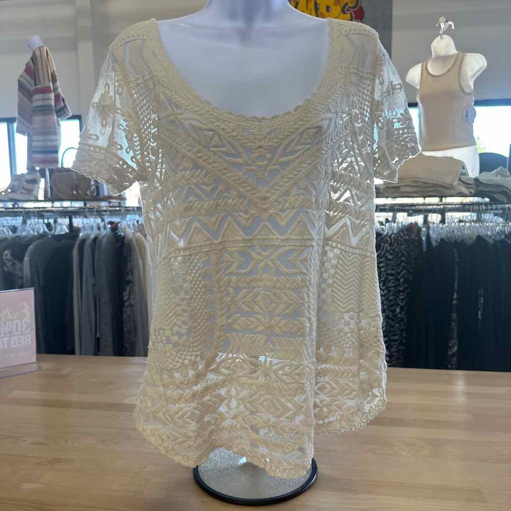 Meadow Rue Size S White Blouse