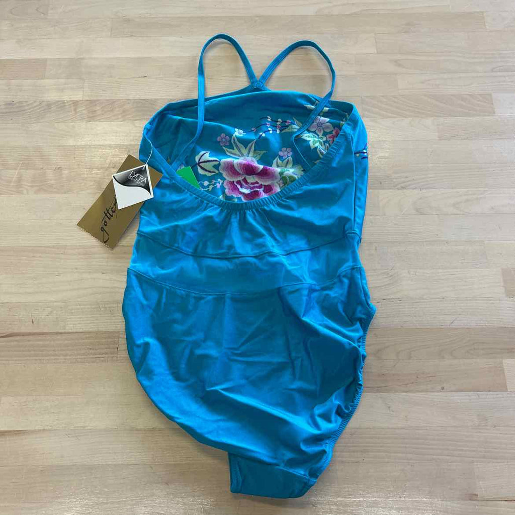 Gottex Size 10 Blue New Swimsuit