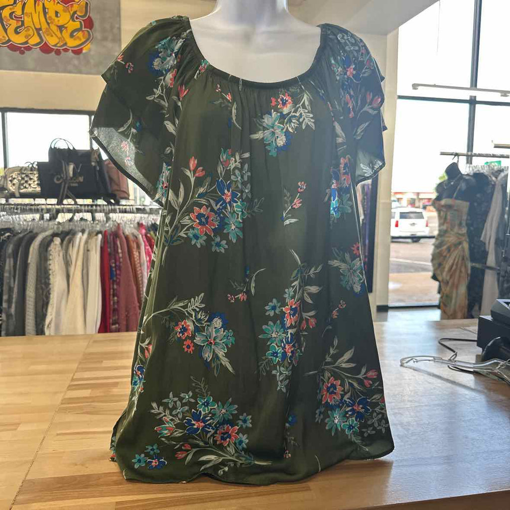 Terra & Sky Size 1X Green Sleeveless