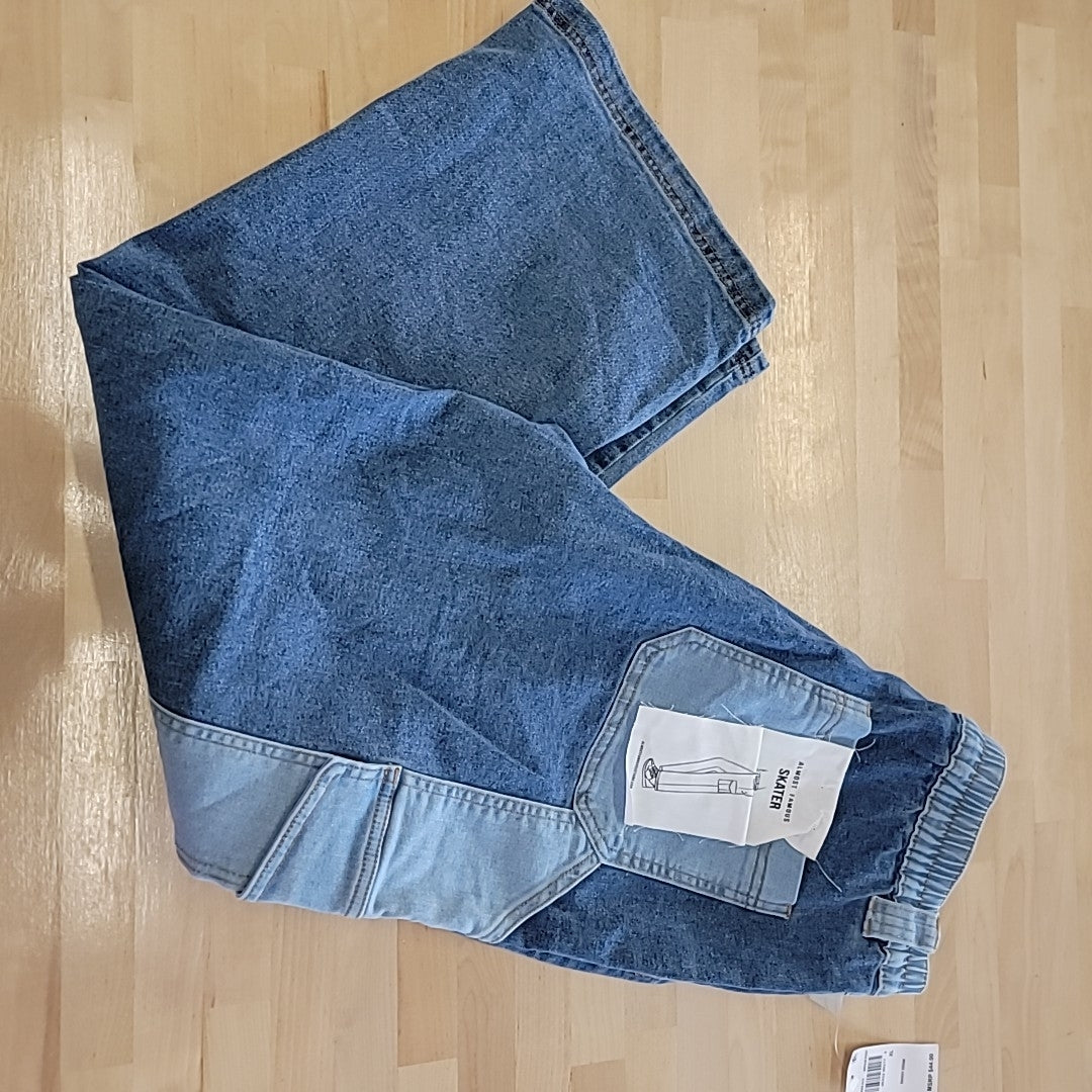 Almost Famous Size XL  Utility Color-Block Skater Jeans