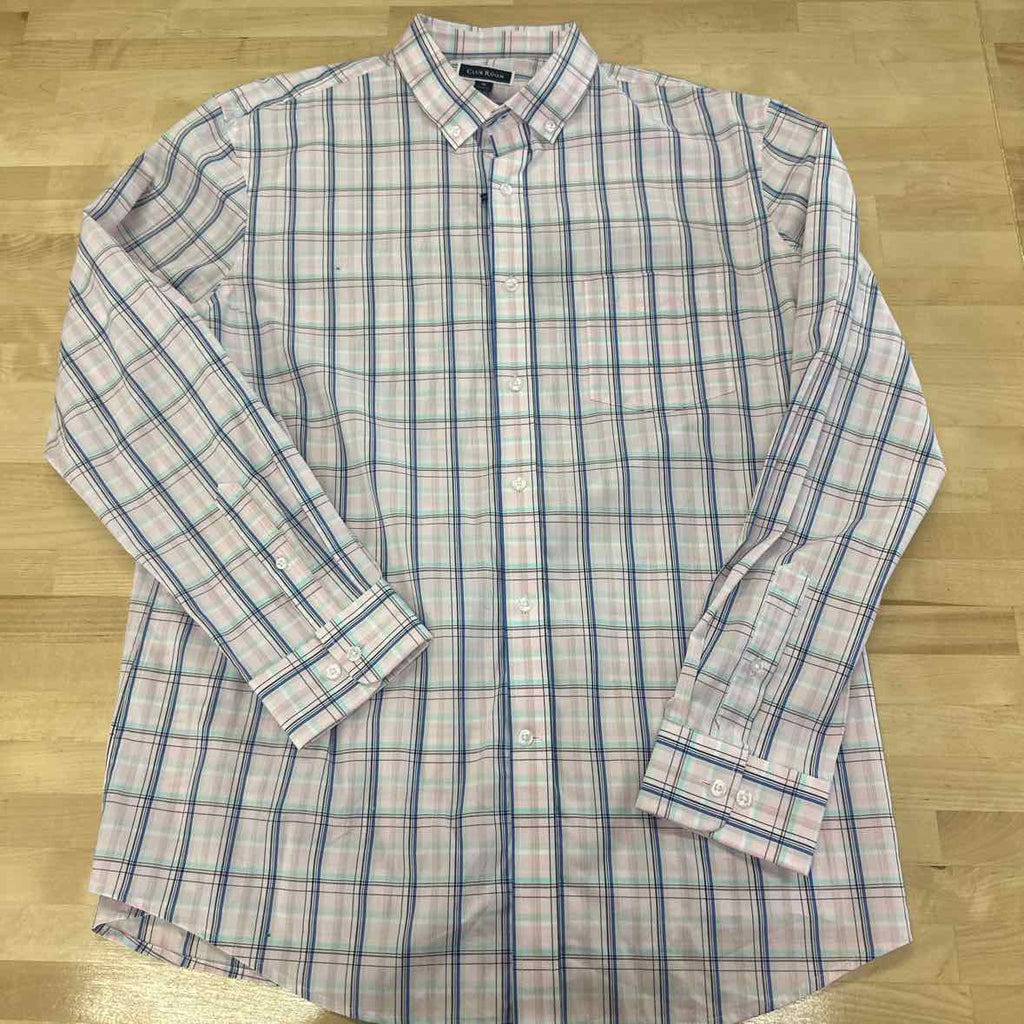 Club Room Men's Quincy Plaid Button-Down Poplin Shirt