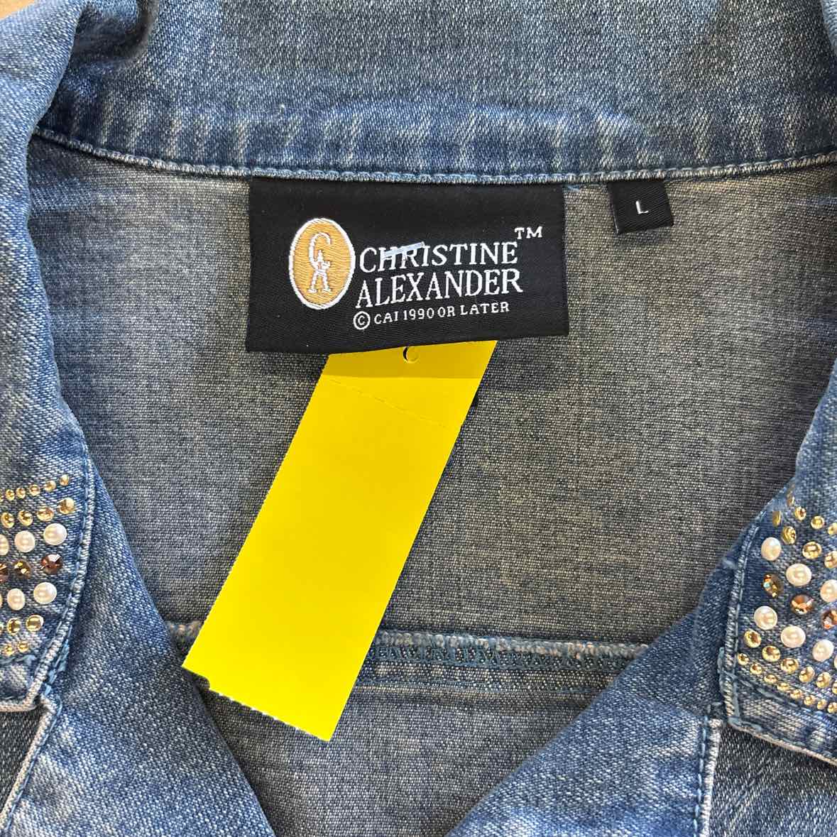 Christine Alexander Size L Denim Jacket