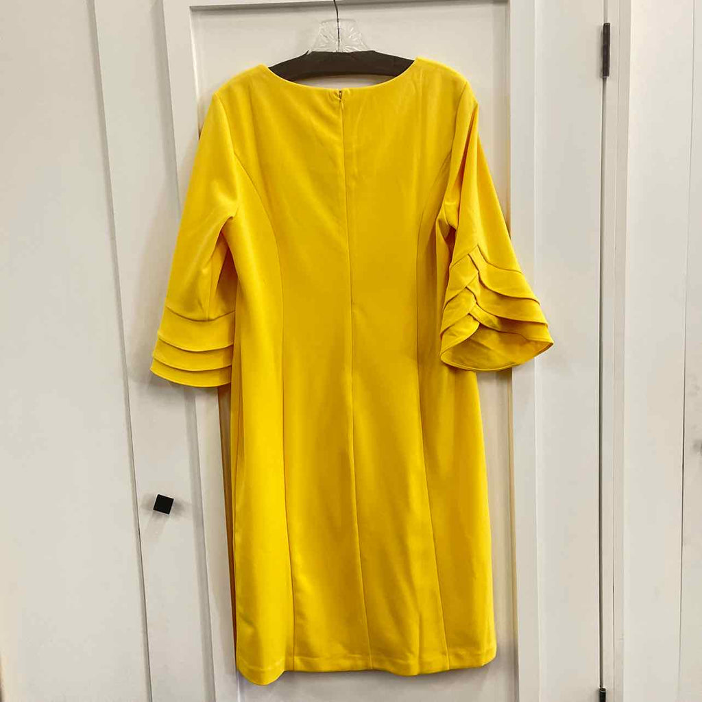 Nina Leonard Size L Yellow New Dress