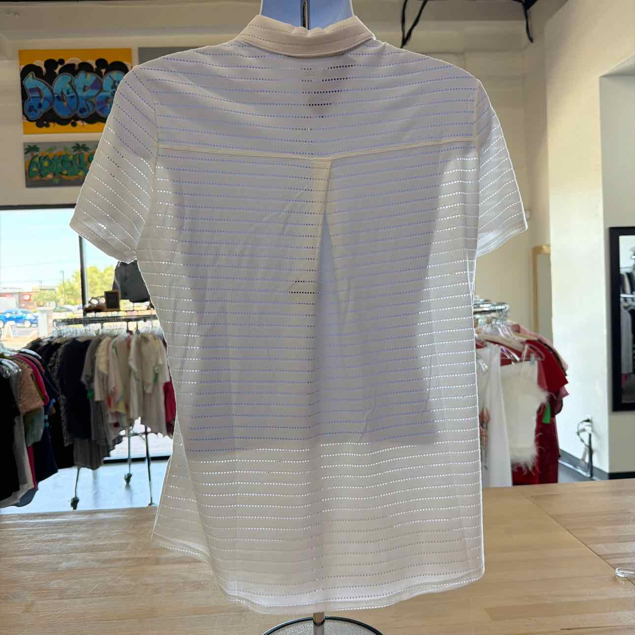 Adidas Size XL White Preloved MENS Polo