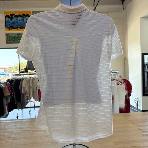 Adidas Size XL White Preloved MENS Polo