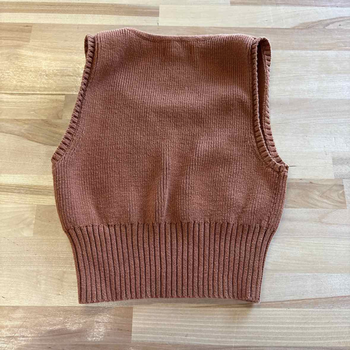 LA Hearts Size S Brown Sleeveless